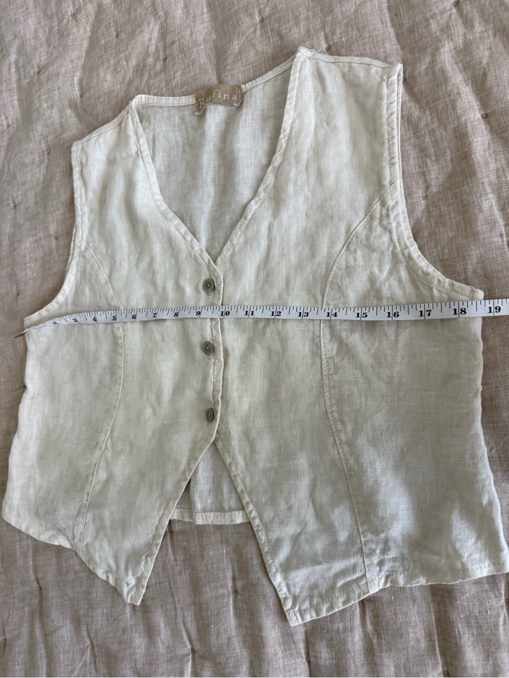 Proyecto Rufina Linen vest - Picture 5 of 6